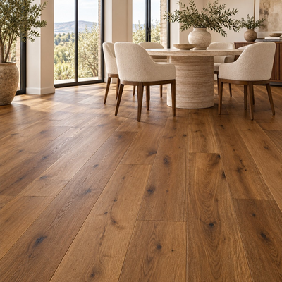 Boston Engineered Real Wood French Oak Smoked Brushed UV Oiled